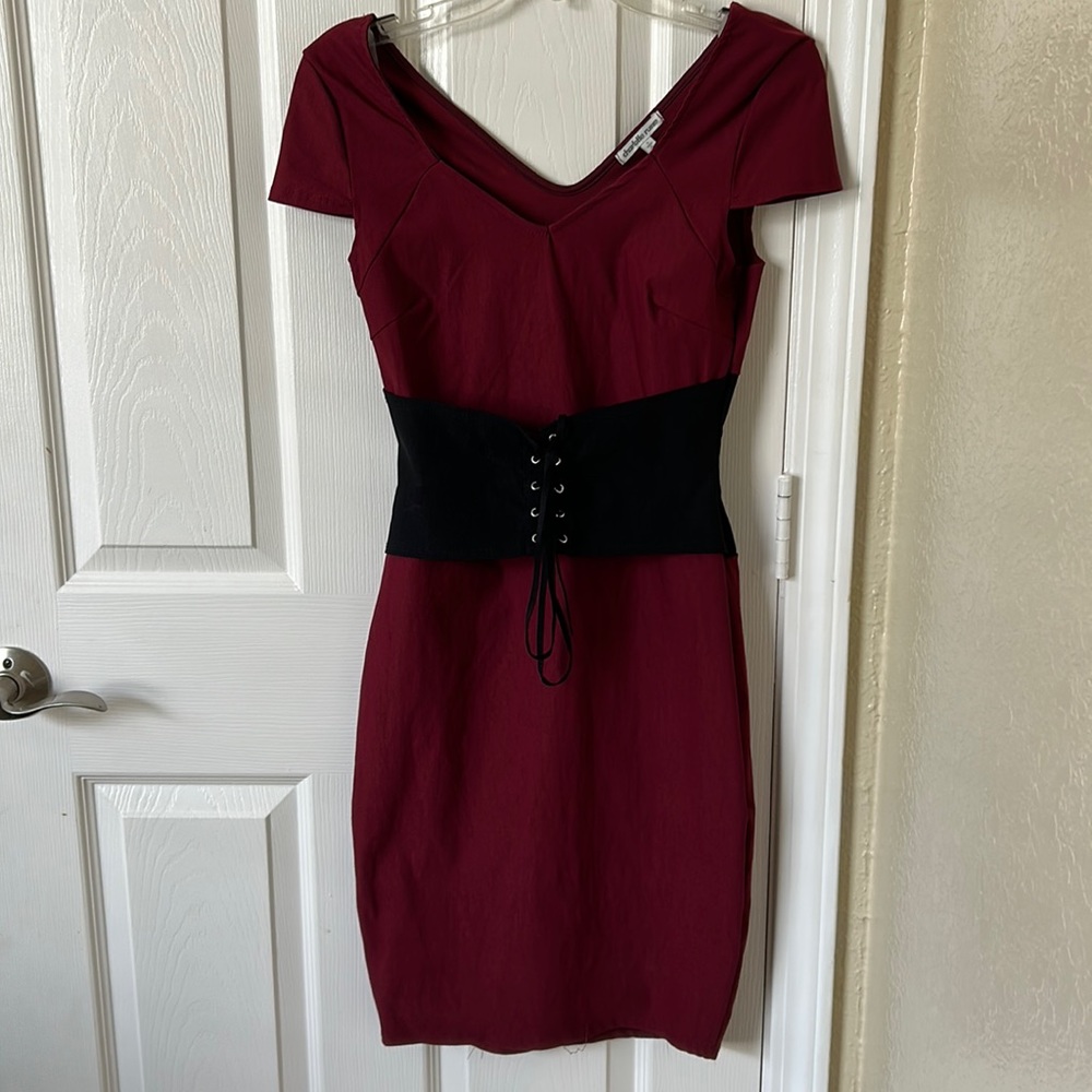 Charlotte Russe dark red dress, size small, never worn